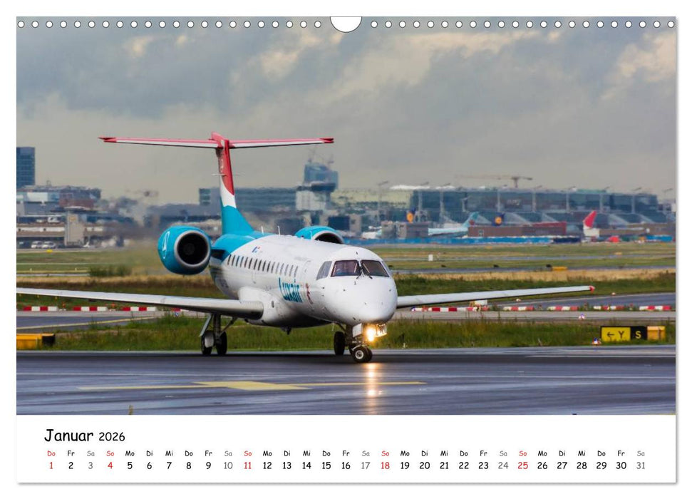 Airliners in Frankfurt (CALVENDO Wandkalender 2026)