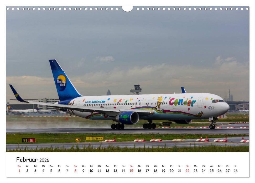 Airliners in Frankfurt (CALVENDO Wandkalender 2026)