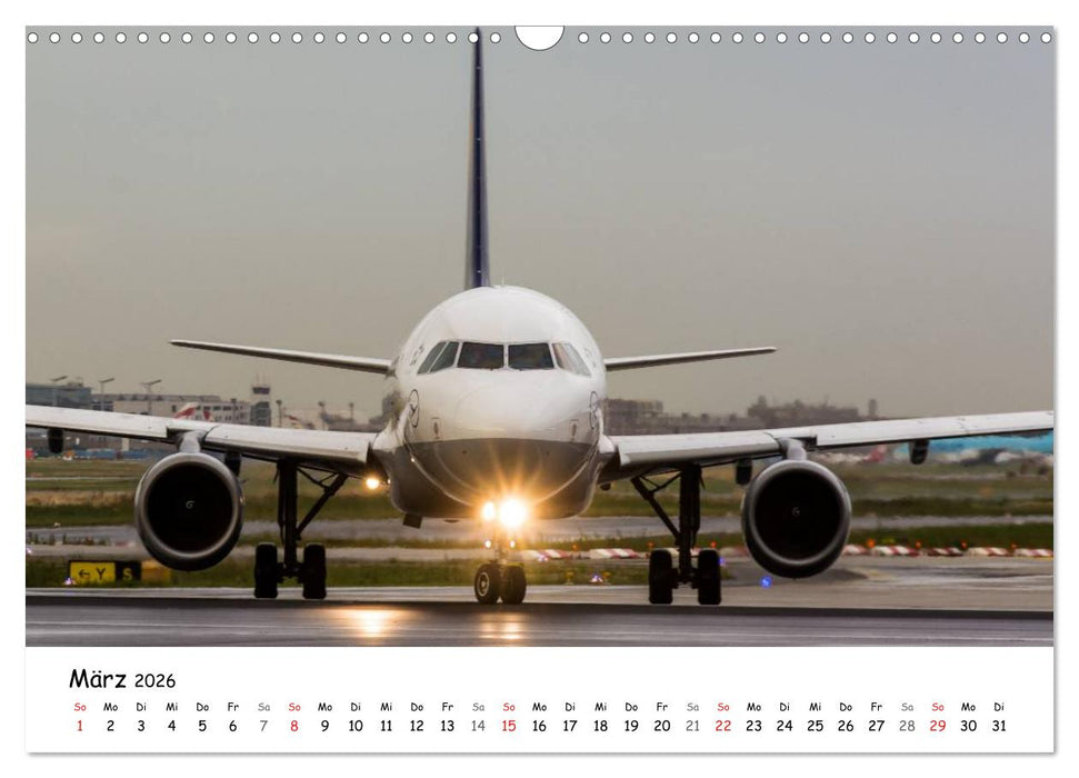Airliners in Frankfurt (CALVENDO Wandkalender 2026)