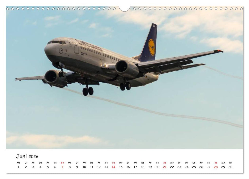Airliners in Frankfurt (CALVENDO Wandkalender 2026)