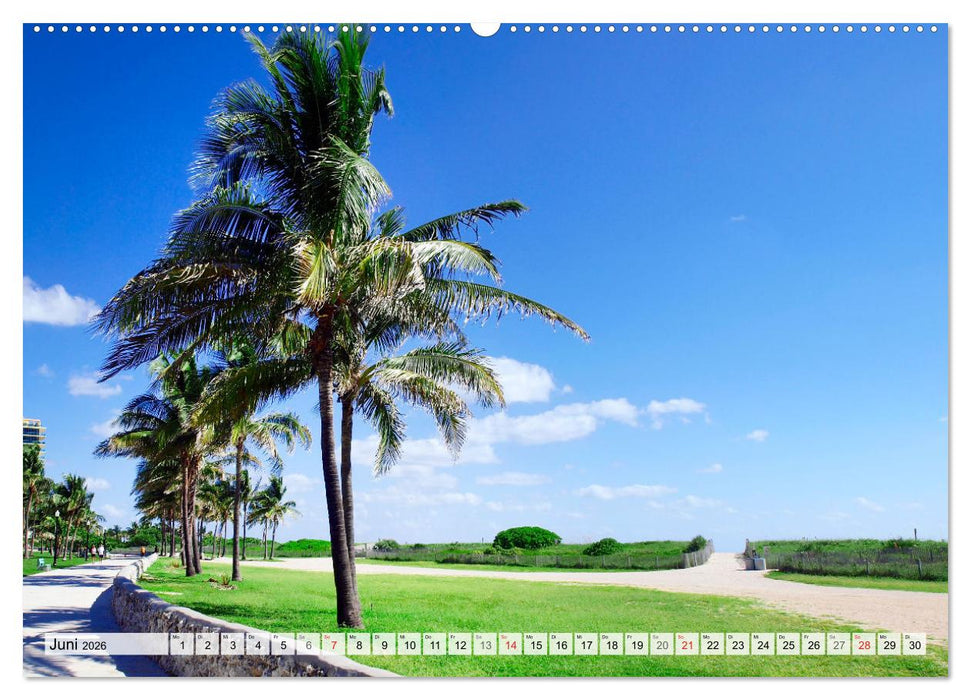 Miami Beach und Art Deco District (CALVENDO Wandkalender 2026)