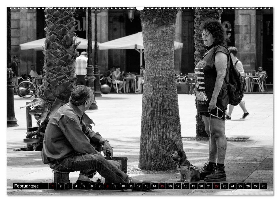 Streetlife Barcelona (CALVENDO Wandkalender 2026)