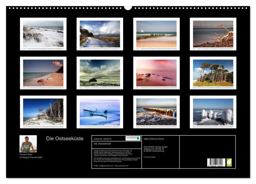 Die Ostseeküste (CALVENDO Wandkalender 2026)