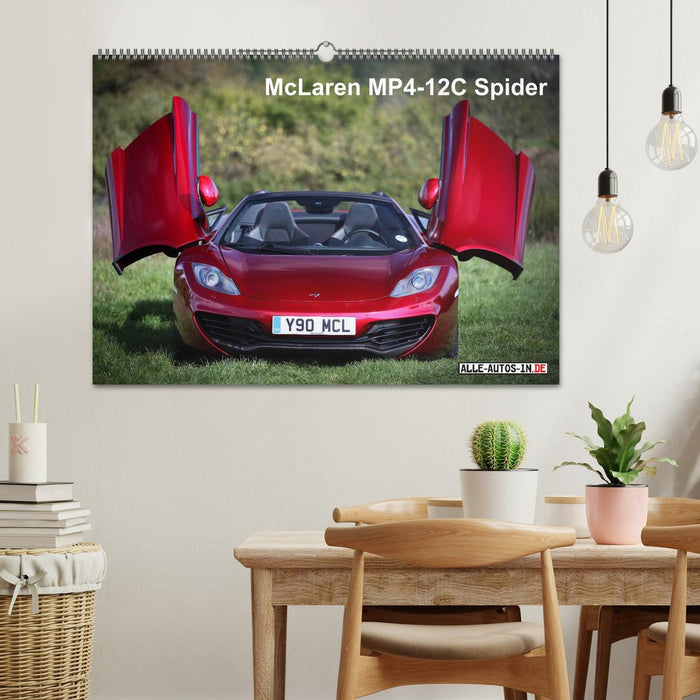 McLaren MP4-12C Spider (CALVENDO Wandkalender 2026)