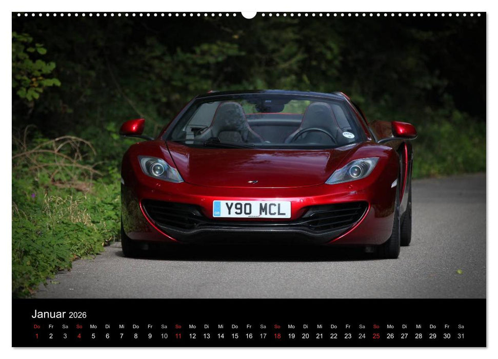 McLaren MP4-12C Spider (CALVENDO Wandkalender 2026)