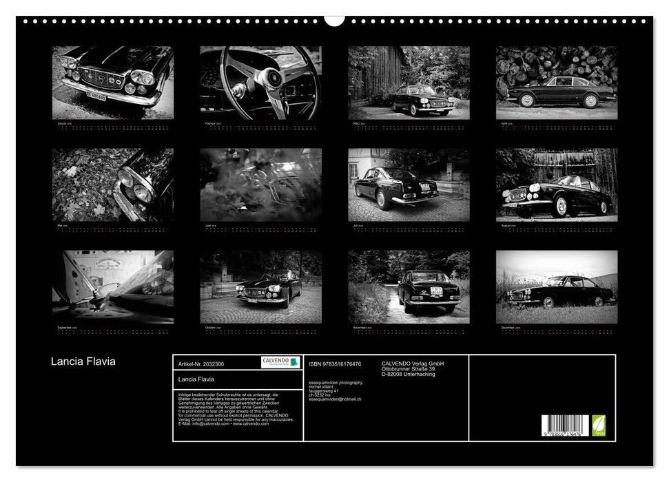 Lancia Flavia (CALVENDO Wandkalender 2026)
