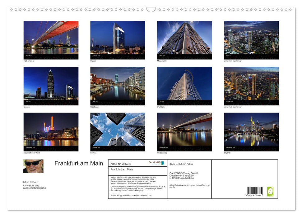 Frankfurt am Main (CALVENDO Wandkalender 2026)