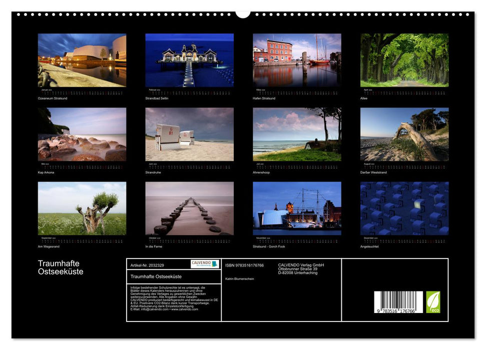 Traumhafte Ostseeküste (CALVENDO Premium Wandkalender 2026)
