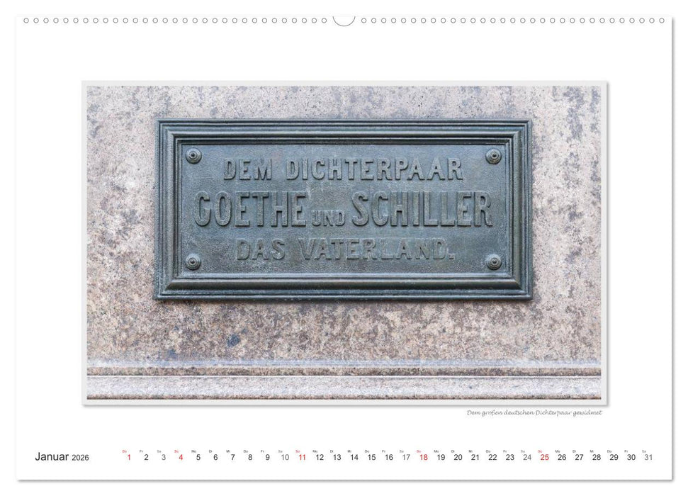 Emotionale Momente: Weimarer Ansichten. (CALVENDO Wandkalender 2026)