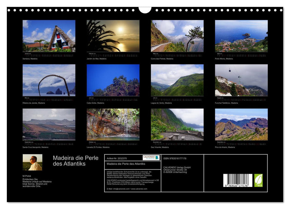 Madeira die Perle des Atlantiks (CALVENDO Wandkalender 2026)