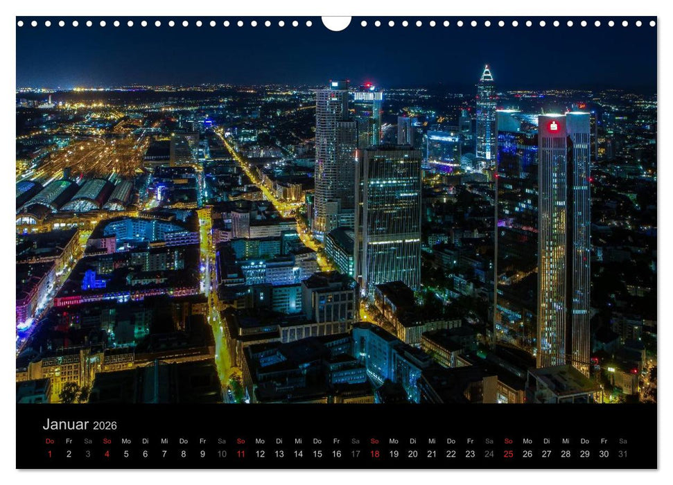 Frankfurt Skylights 2026 (CALVENDO Wandkalender 2026)