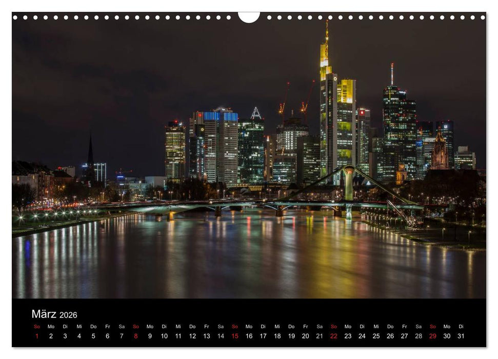 Frankfurt Skylights 2026 (CALVENDO Wandkalender 2026)