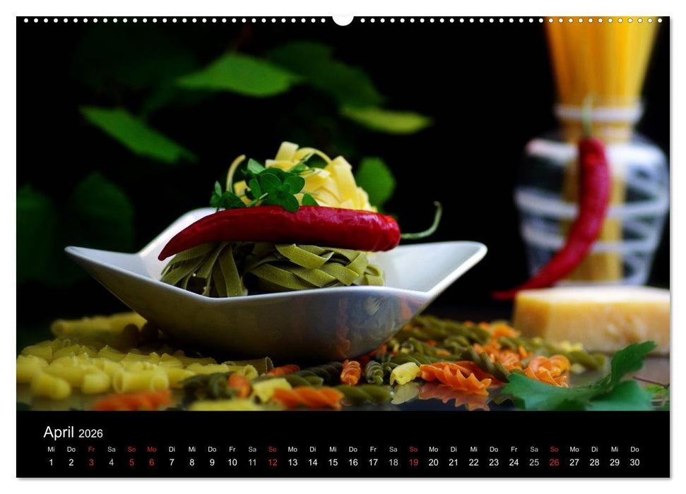 Pasta Kreationen (CALVENDO Premium Wandkalender 2026)