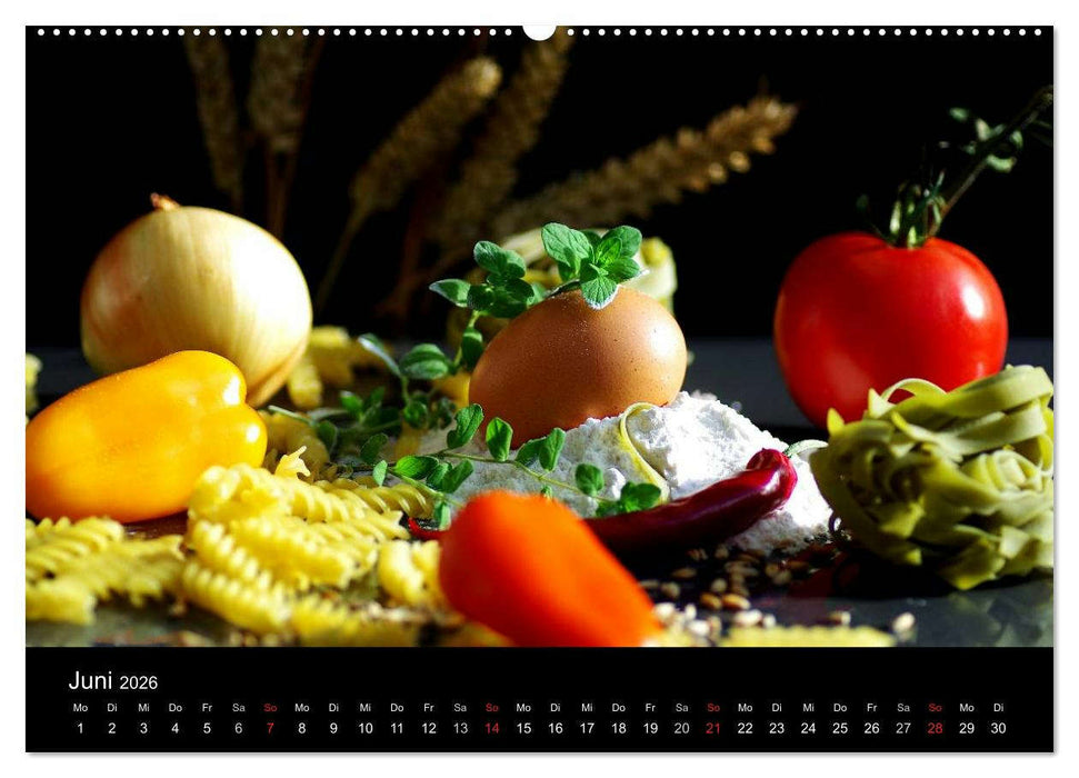 Pasta Kreationen (CALVENDO Premium Wandkalender 2026)