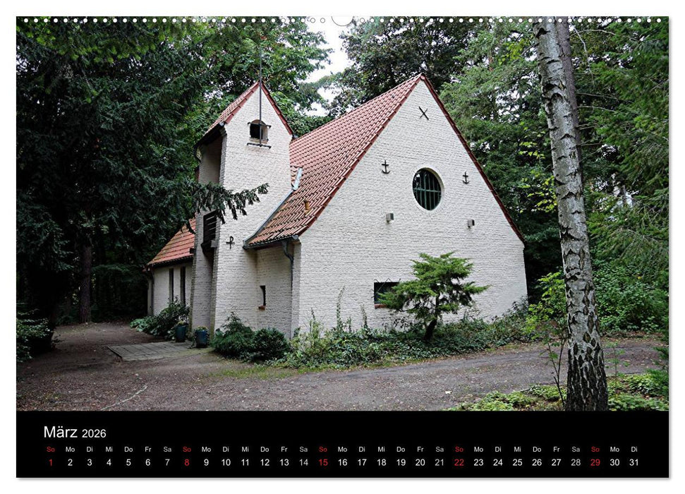 Evangelische Kirchen um Potsdam 2026 (CALVENDO Premium Wandkalender 2026)