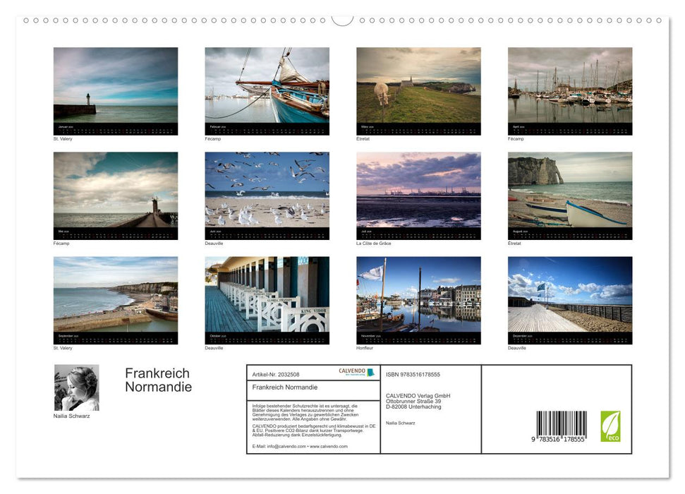 Frankreich Normandie (CALVENDO Premium Wandkalender 2026)