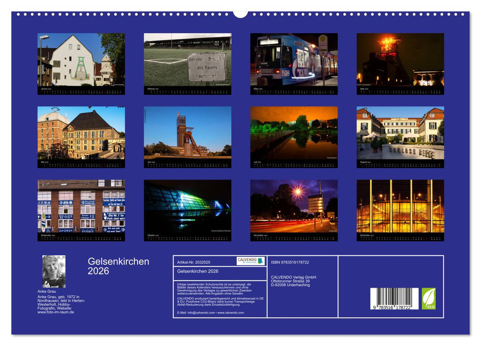 Gelsenkirchen 2026 (CALVENDO Premium Wandkalender 2026)