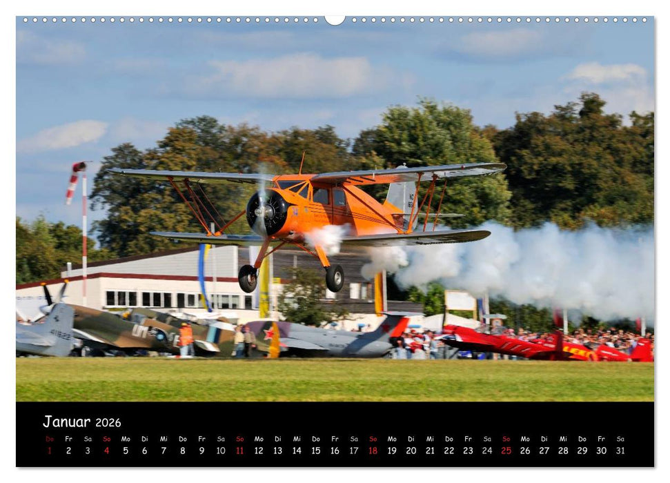 Doppeldecker - Veteranen der Lüfte (CALVENDO Premium Wandkalender 2026)
