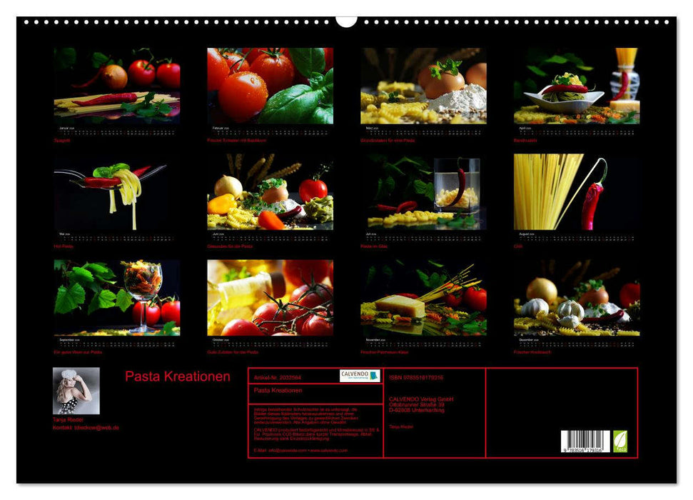 Pasta Kreationen (CALVENDO Wandkalender 2026)
