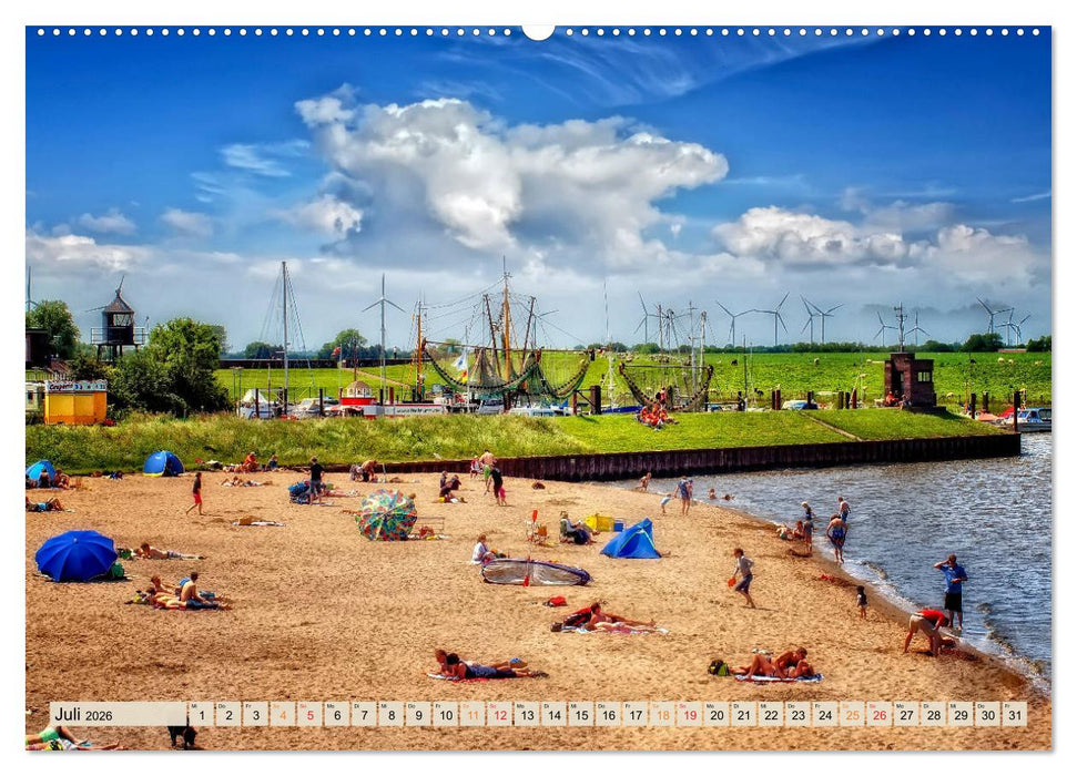 Friesland - Nordseebad Dangast (CALVENDO Premium Wandkalender 2026)