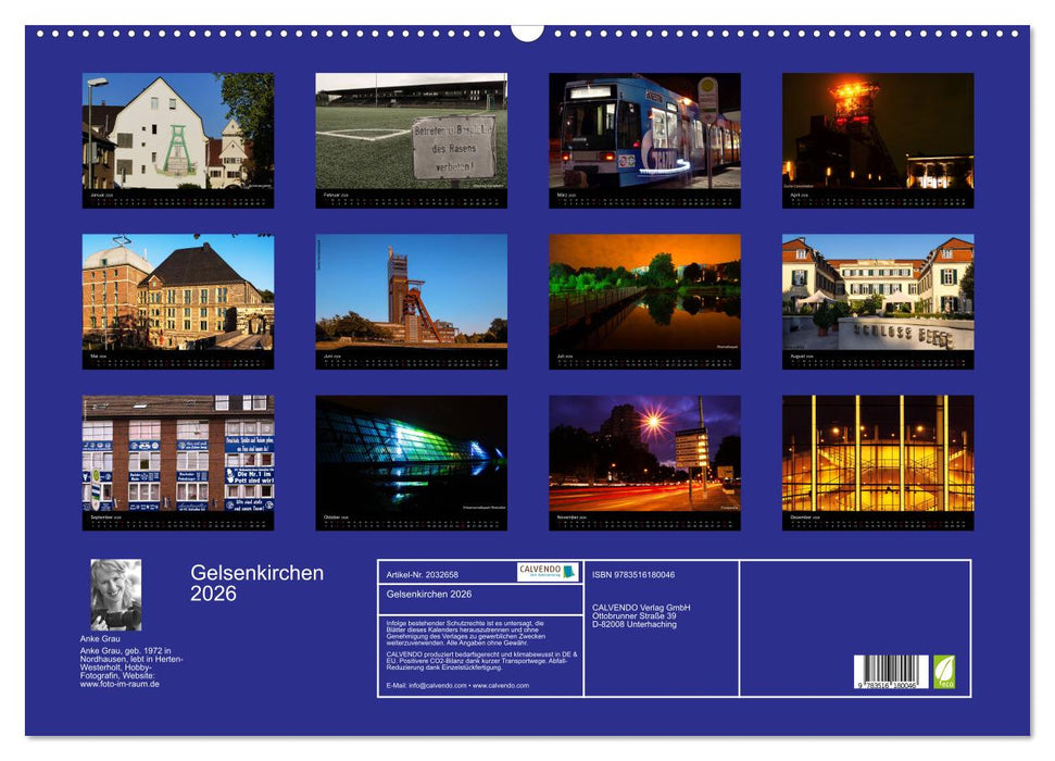Gelsenkirchen 2026 (CALVENDO Wandkalender 2026)