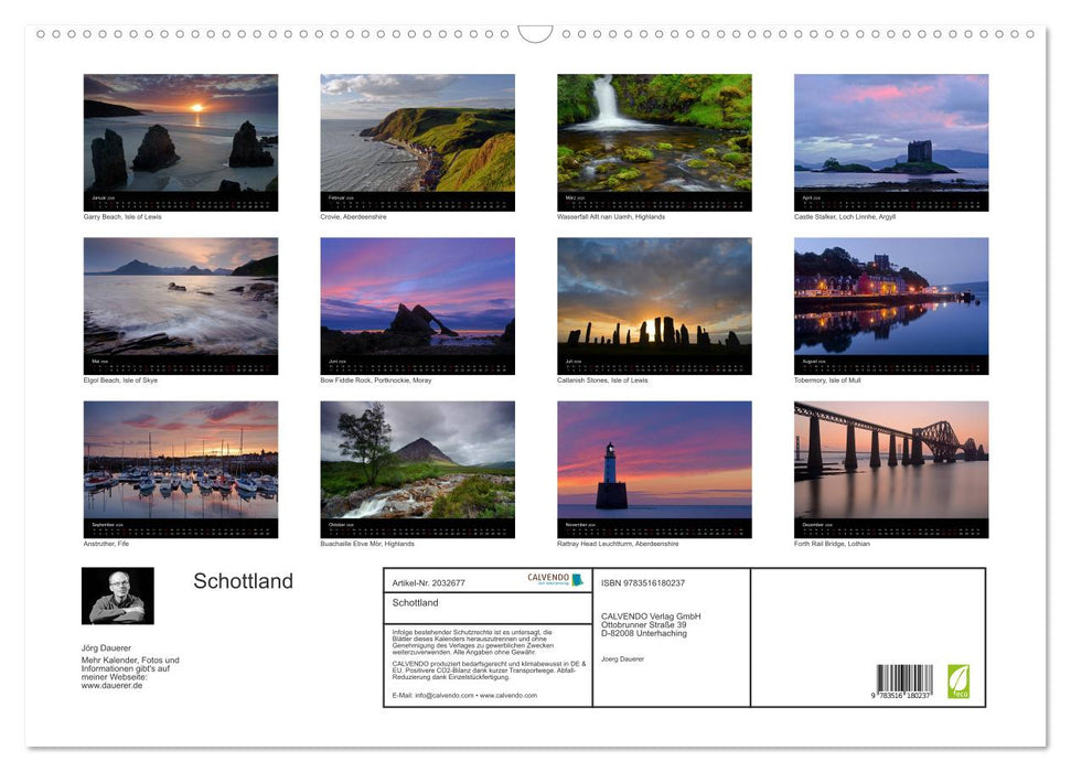 Schottland (CALVENDO Wandkalender 2026)