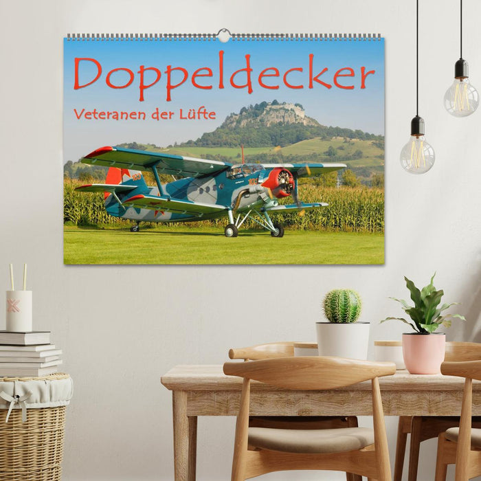 Doppeldecker - Veteranen der Lüfte (CALVENDO Wandkalender 2026)