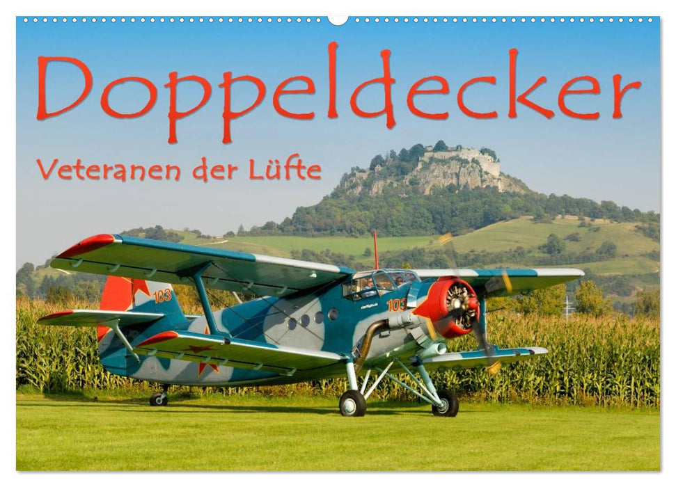 Doppeldecker - Veteranen der Lüfte (CALVENDO Wandkalender 2026)