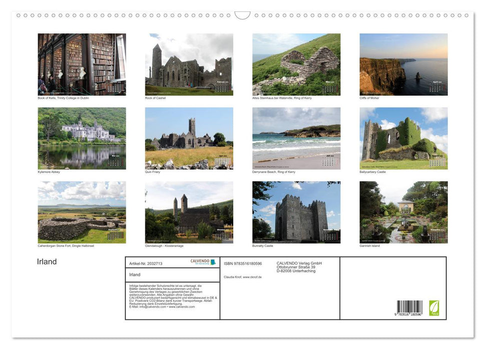 Irland (CALVENDO Wandkalender 2026)