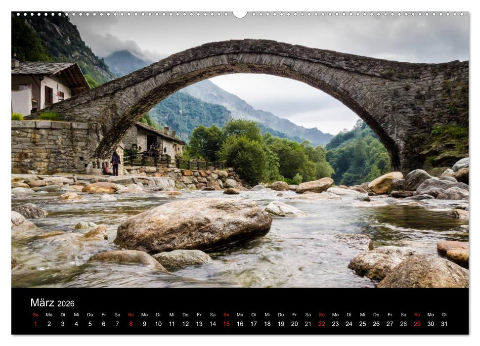 Grande Traversata delle Alpi - Wandern auf der GTA (CALVENDO Wandkalender 2026)