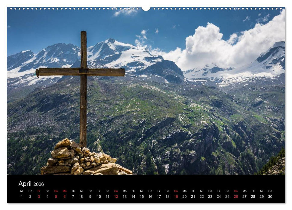 Grande Traversata delle Alpi - Wandern auf der GTA (CALVENDO Wandkalender 2026)