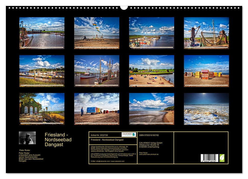 Friesland - Nordseebad Dangast (CALVENDO Wandkalender 2026)