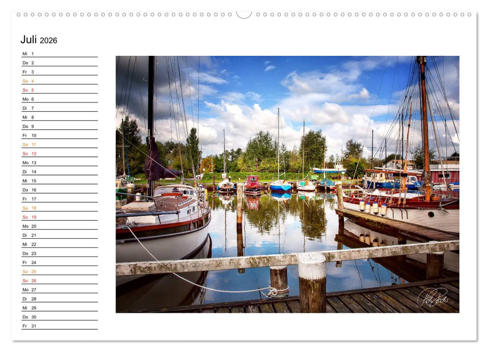 Friesland - am Vareler Hafen (CALVENDO Premium Wandkalender 2026)