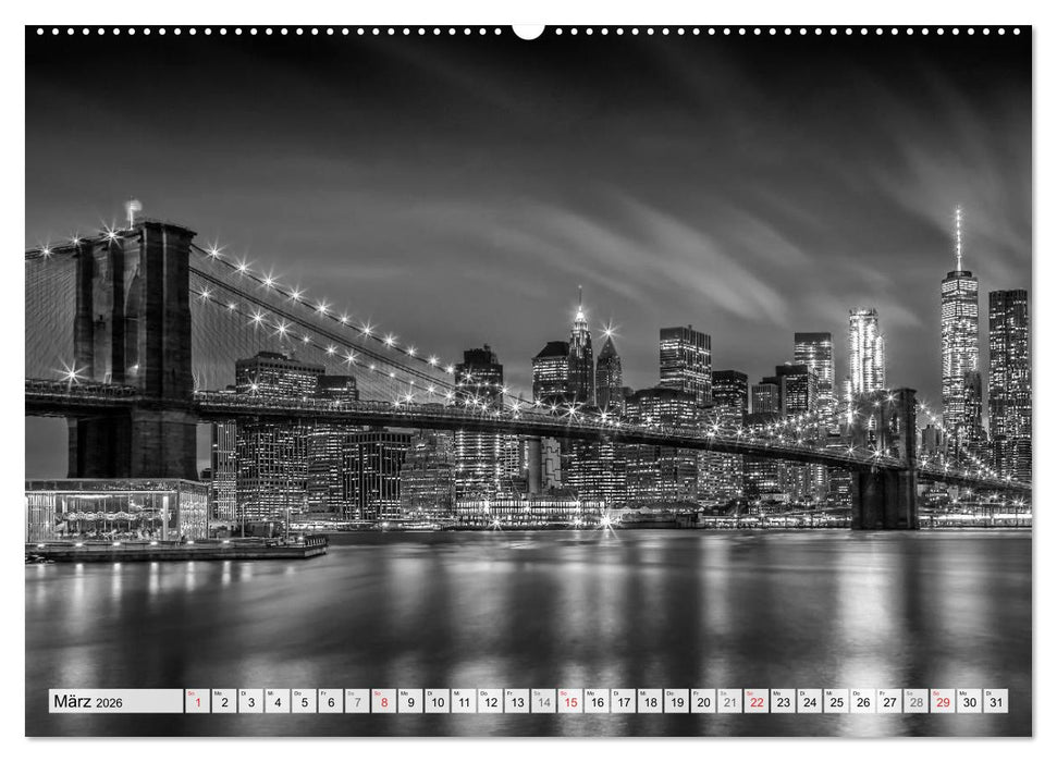 BROOKLYN BRIDGE Das Wahrzeichen von New York City (CALVENDO Premium Wandkalender 2026)
