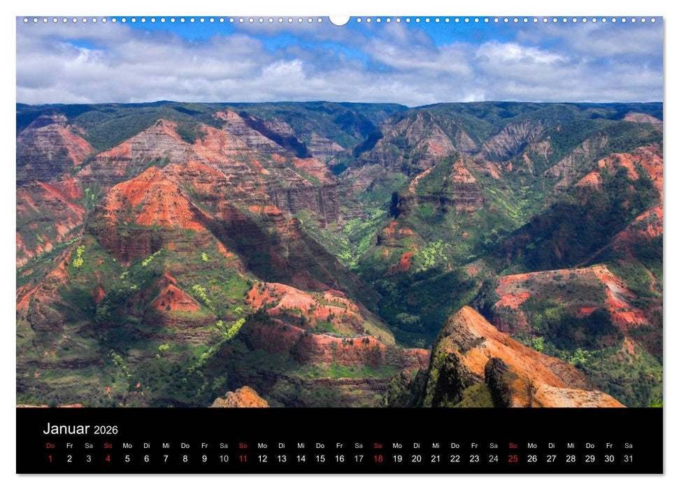 The Unknown HAWAII (CALVENDO Premium Wandkalender 2026)