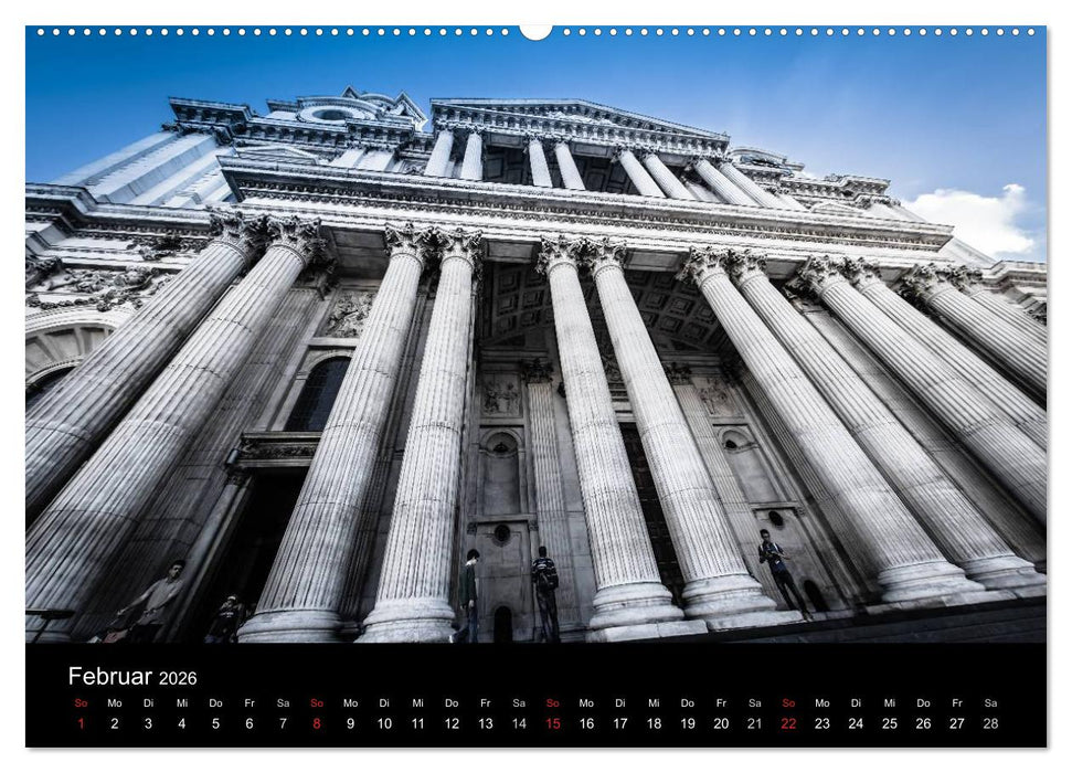 London - street view (CH-Version) (CALVENDO Wandkalender 2026)