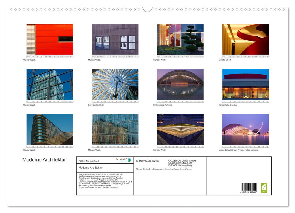 Moderne Architektur (CALVENDO Wandkalender 2026)