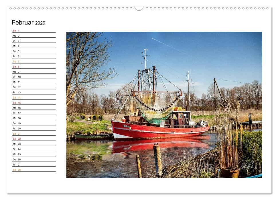 Friesland - am Vareler Hafen (CALVENDO Wandkalender 2026)