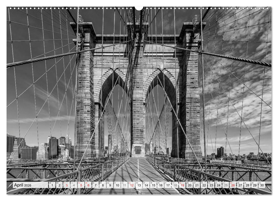 BROOKLYN BRIDGE Das Wahrzeichen von New York City (CALVENDO Wandkalender 2026)