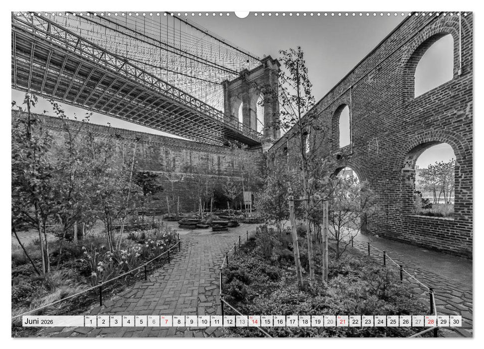 BROOKLYN BRIDGE Das Wahrzeichen von New York City (CALVENDO Wandkalender 2026)