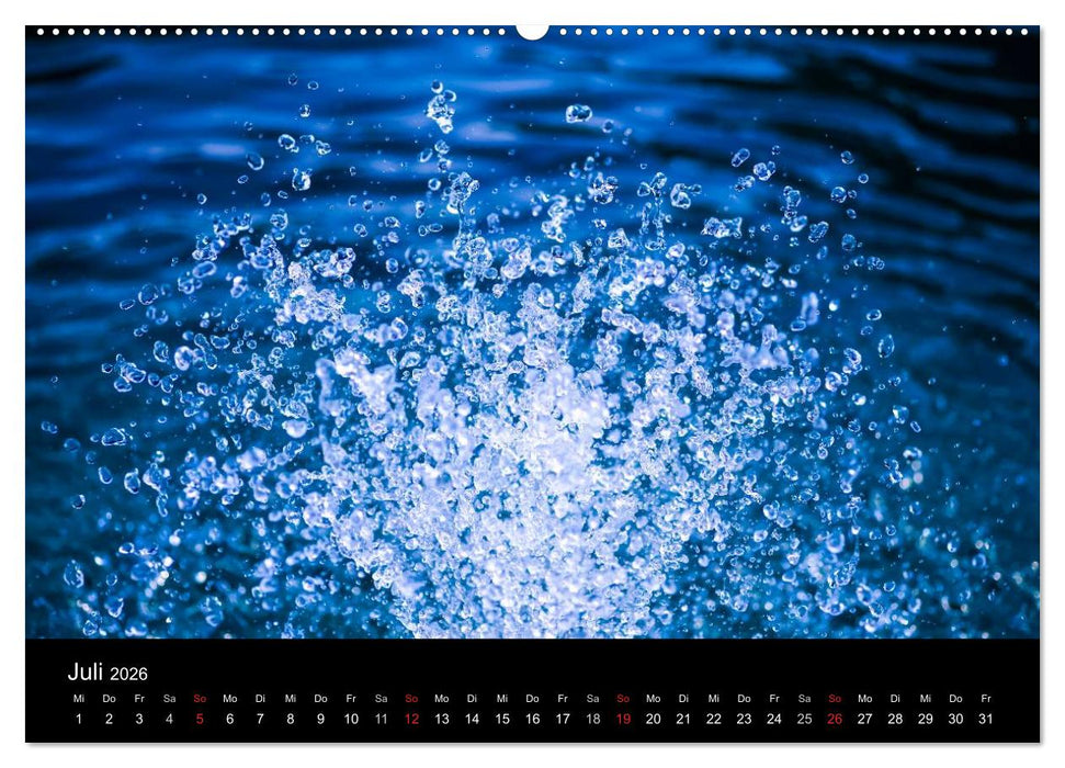 Wassertropfen (CALVENDO Premium Wandkalender 2026)