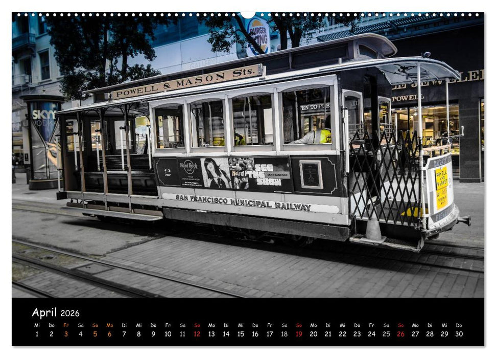 San Francisco - street view (CALVENDO Wandkalender 2026)