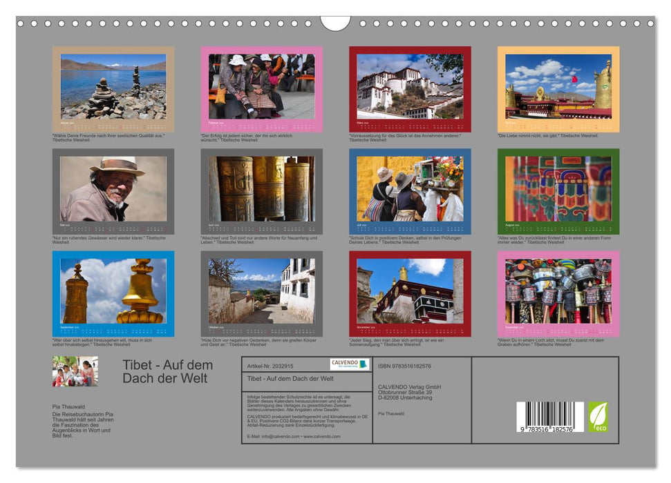 Tibet - Auf dem Dach der Welt (CALVENDO Wandkalender 2026)