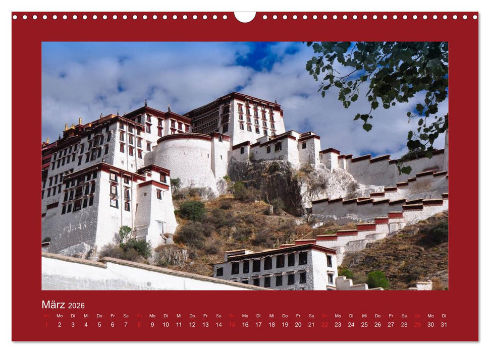 Tibet - Auf dem Dach der Welt (CALVENDO Wandkalender 2026)