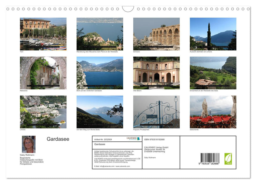Gardasee (CALVENDO Wandkalender 2026)