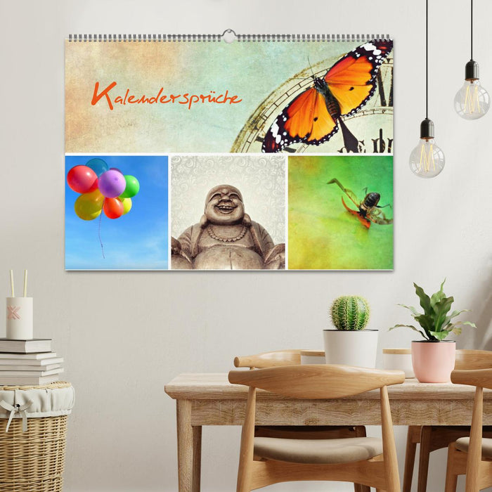 Kalendersprüche (CALVENDO Wandkalender 2026)