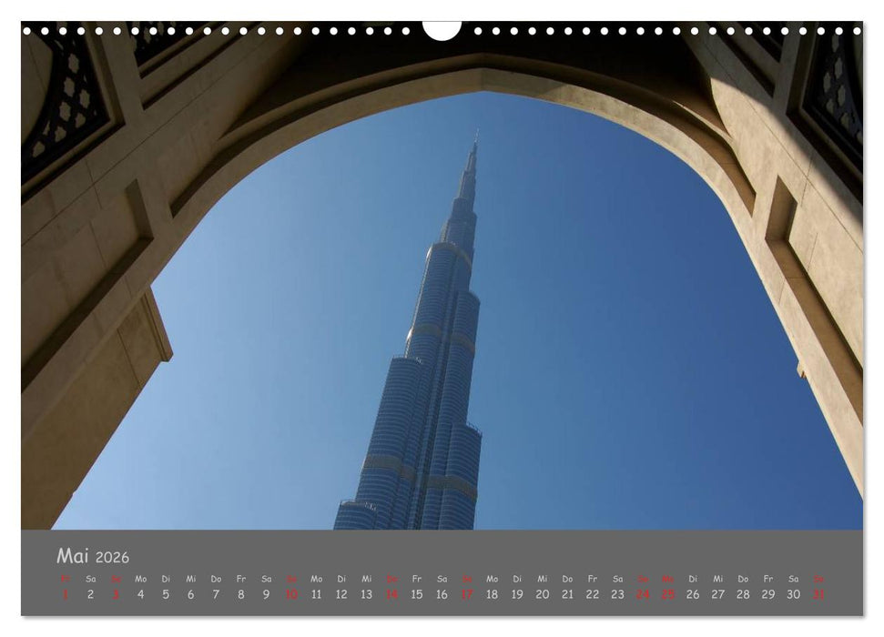 Dubai. Glanz unter der Sonne Arabiens (CALVENDO Wandkalender 2026)