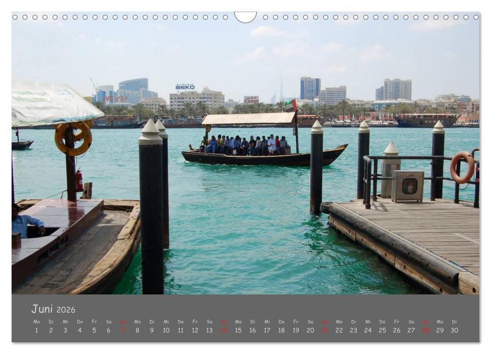 Dubai. Glanz unter der Sonne Arabiens (CALVENDO Wandkalender 2026)