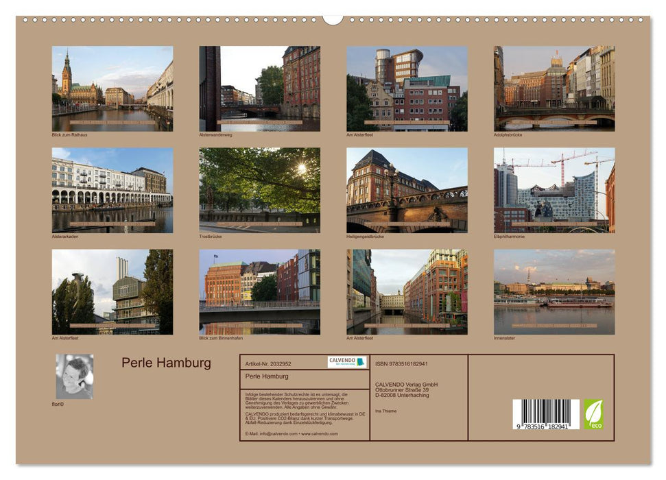 Perle Hamburg (CALVENDO Premium Wandkalender 2026)