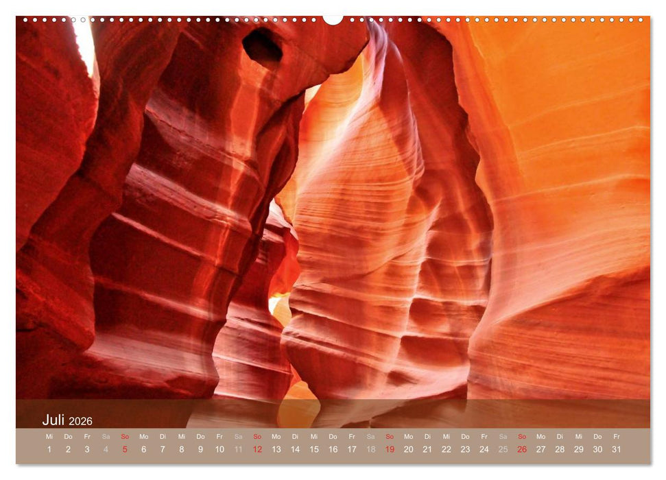 Der Antelope Canyon (CALVENDO Premium Wandkalender 2026)